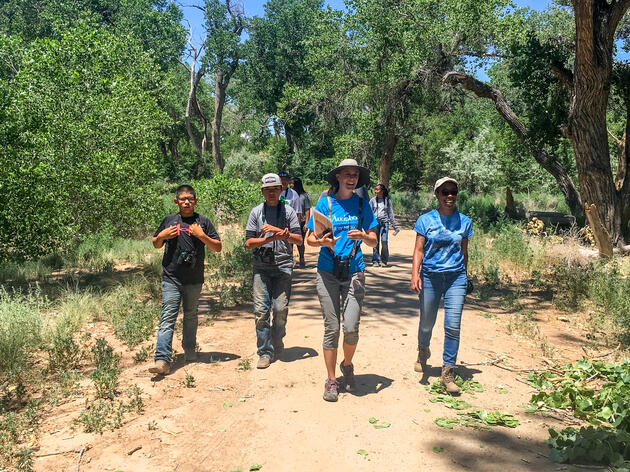 A hot New Mexico summer doesn't stop volunteers from working to restore our Bosque