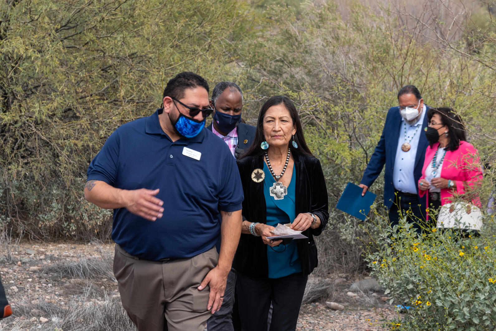 Genaro Ruiz and Deb Haaland