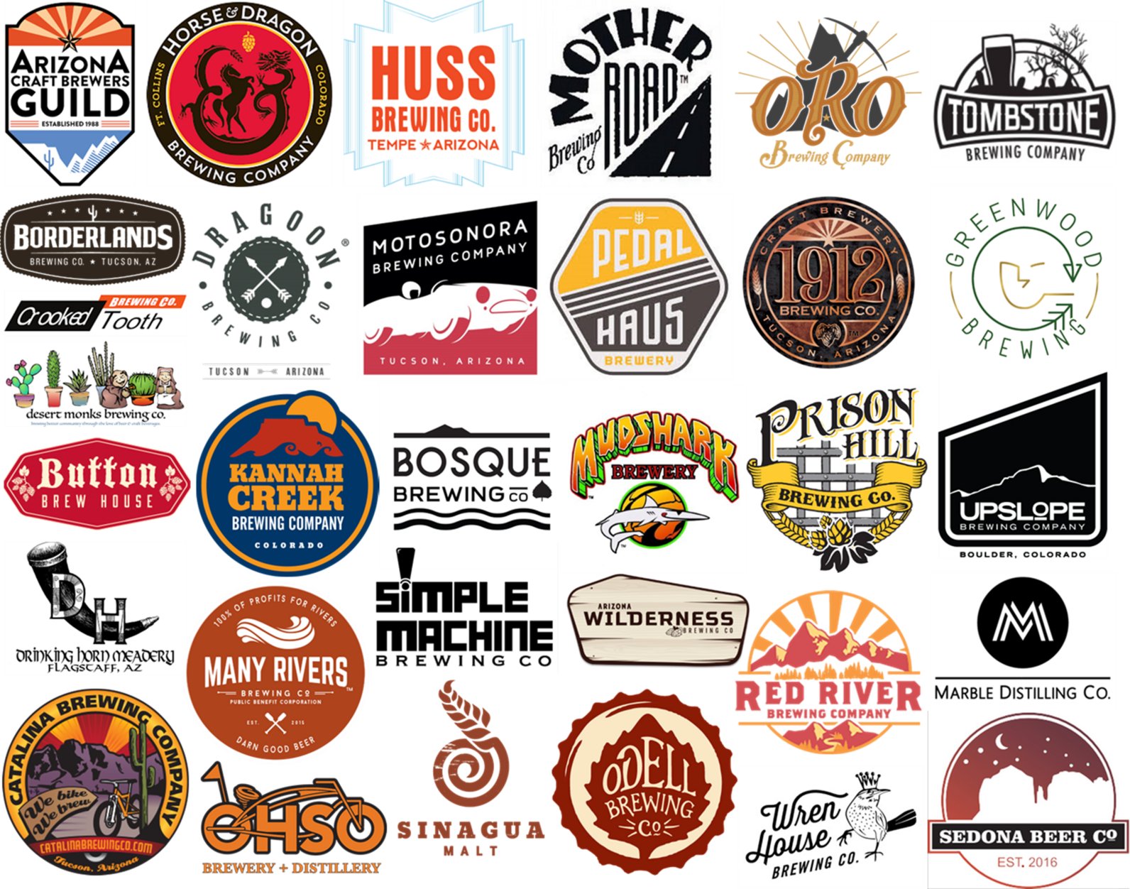A collection of the logos of all 32 Western Rivers Brewers' Council members. A collection of the logos of all 32 Western Rivers Brewers' Council members.