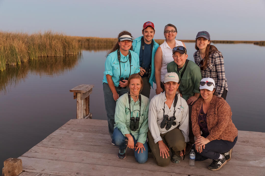Audubon's Western Water team tours the Cienega de Santa Clara wetland at the Colorado River Delta, Sonora and Baja California, Mexico, October 30, 2018.Audubon Team.